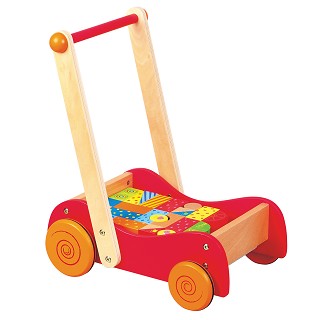 Lelin Toys - Chariot à Pousser avec Blocks - 30 pcs